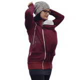 Angel Wings Babywearing Hoodie Bordeaux Babywearing Outerwear