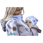 Angel Wings Babywearing Hoodie Feathers Old Pink - Babywearing OuterwearLittle Zen One83867216