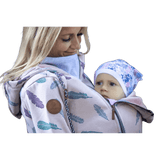 Angel Wings Babywearing Hoodie Feathers Old Pink - Babywearing OuterwearLittle Zen One83867216