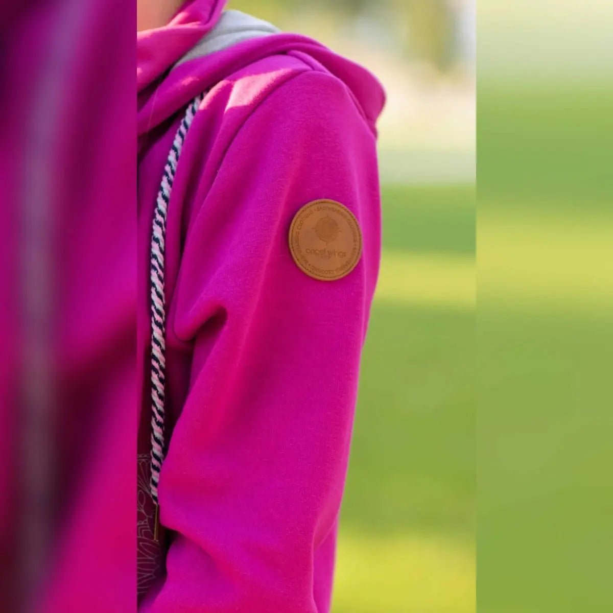 Angel Wings Babywearing Hoodie Pink Babywearing Outerwear