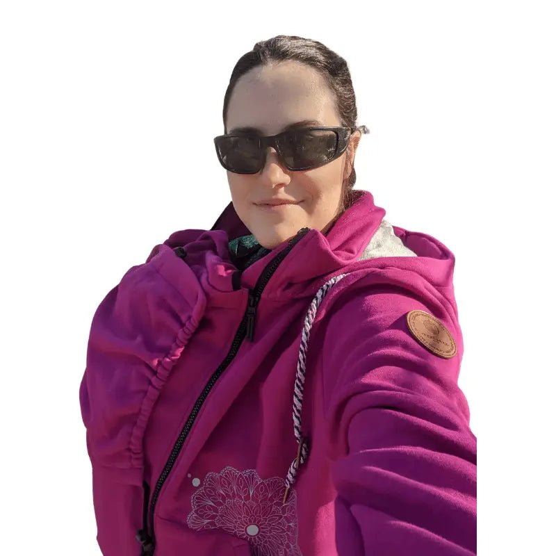 Angel Wings Babywearing Hoodie Pink Babywearing Outerwear