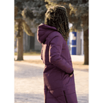 Angel Wings Babywearing Long Coat Burgundy Babywearing Outerwear