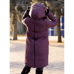 Angel Wings Babywearing Long Coat Burgundy Babywearing Outerwear