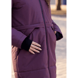 Angel Wings Babywearing Long Coat Burgundy Babywearing Outerwear