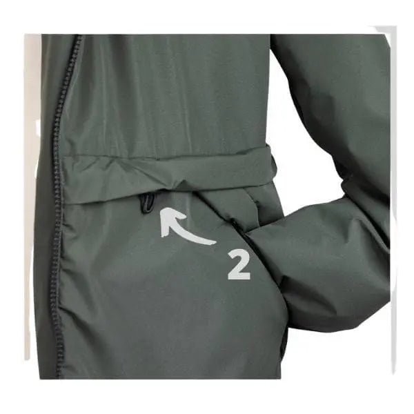 Angel Wings Babywearing Long Coat Grey Babywearing Outerwear