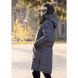 Angel Wings Babywearing Long Coat Grey Babywearing Outerwear