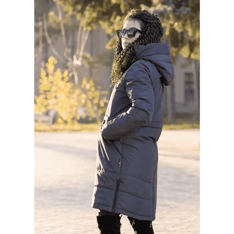 Angel Wings Babywearing Long Coat Grey Babywearing Outerwear