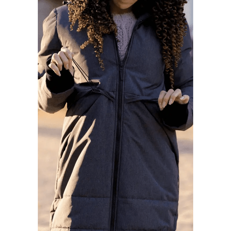 Angel Wings Babywearing Long Coat Grey Babywearing Outerwear