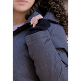 Angel Wings Babywearing Long Coat Grey Babywearing Outerwear