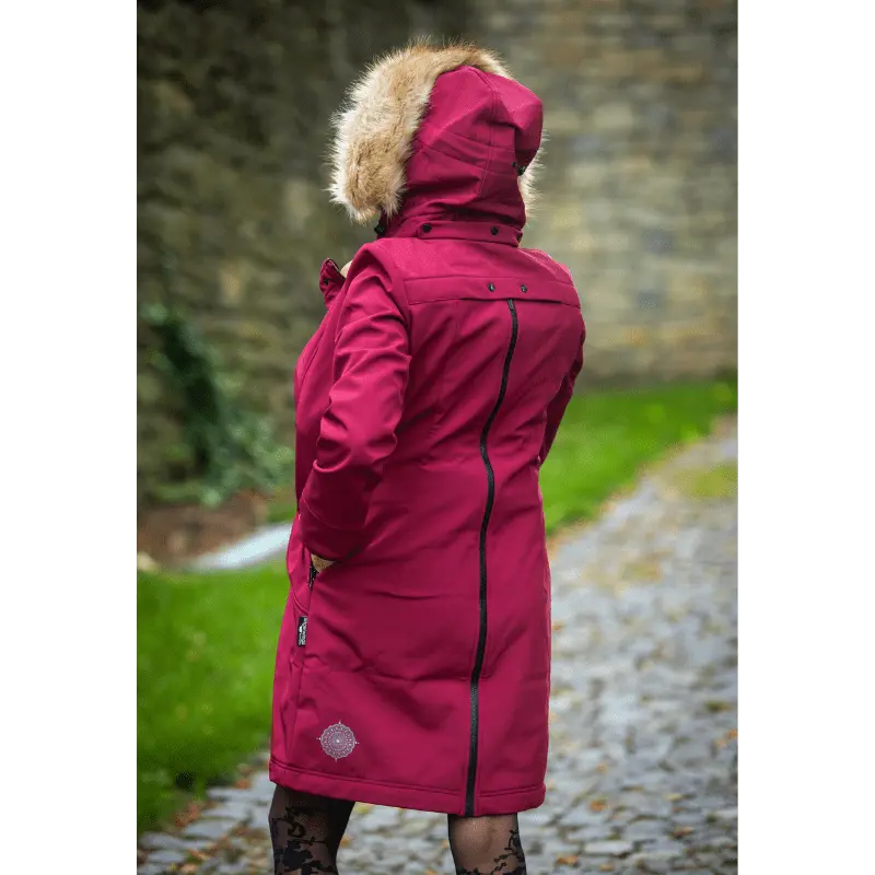 Burgundy soft shell jacket hot sale