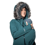 Angel Wings Babywearing Softshell Coat Green Babywearing Outerwear