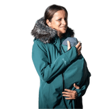Angel Wings Babywearing Softshell Coat Green Babywearing Outerwear
