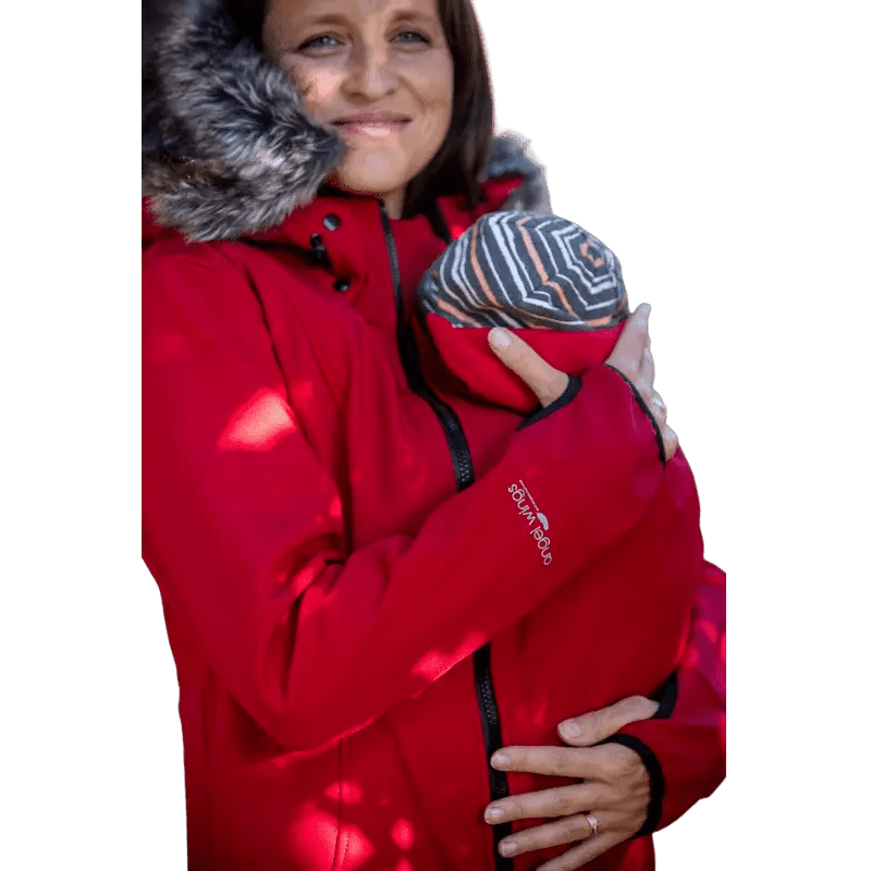 Angel Wings Babywearing Softshell Coat Red Babywearing Outerwear