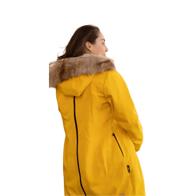 Angel Wings Babywearing Softshell Coat Yellow Babywearing Outerwear