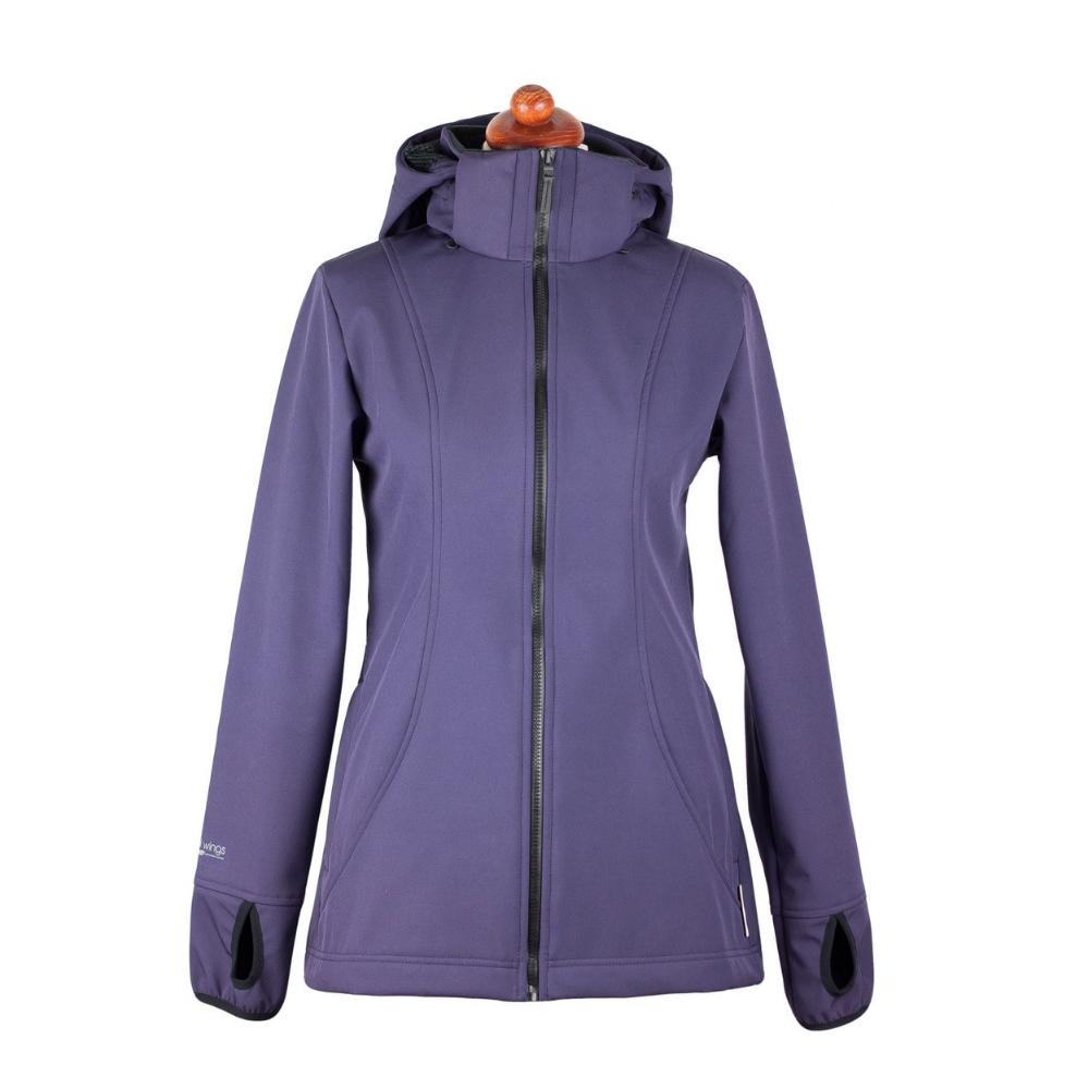 Angel Wings Babywearing Softshell Jacket Dark Purple Little Zen One