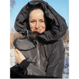 Angel Wings Babywearing Winter Coat Grey Babywearing Outerwear