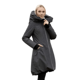 Angel Wings Babywearing Winter Coat Grey - Babywearing OuterwearLittle Zen One02072400