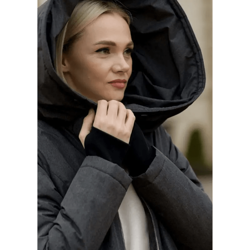 Angel Wings Babywearing Winter Coat Grey - Babywearing OuterwearLittle Zen One02072400