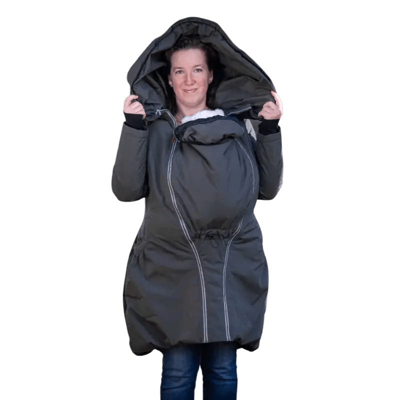 Angel Wings Babywearing Winter Coat Khaki Babywearing Outerwear