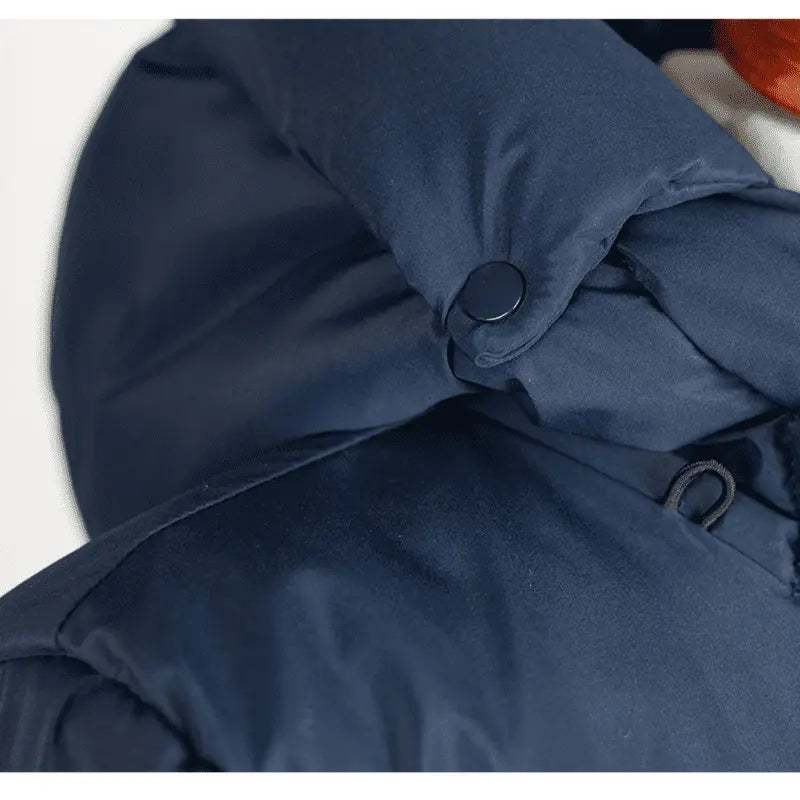 Angel Wings Babywearing Winter Long Coat Navy Blue Little Zen One