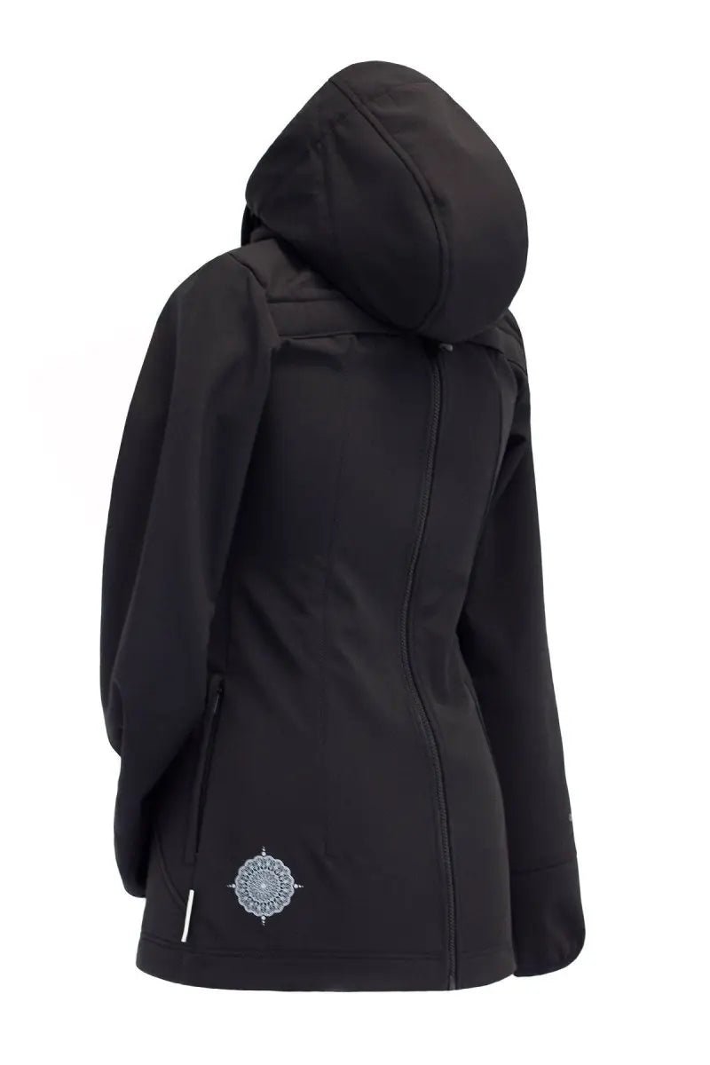Angel Wings Black Babywearing Softshell Jacket - Babywearing OuterwearLittle Zen One28888144