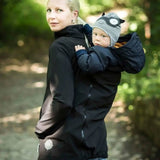 Angel Wings Black Babywearing Softshell Jacket - Babywearing OuterwearLittle Zen One28888144