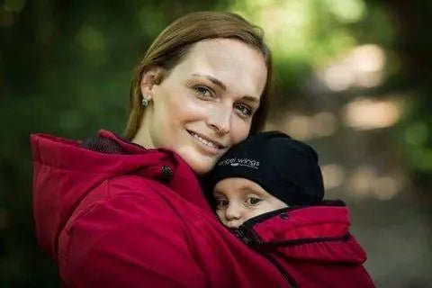 Angel Wings Red Babywearing Softshell Jacket - Babywearing OuterwearLittle Zen One53859664
