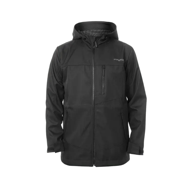 Angel Wings Softshell Babywearing Jacket Black for Men Babywearing Outerwear