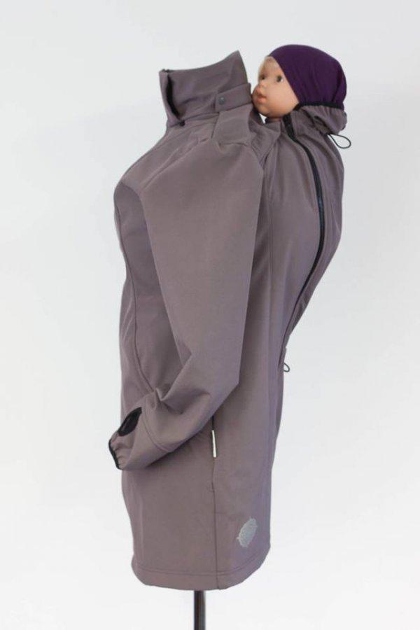 Angel Wings Softshell Coat Grey - Babywearing OuterwearLittle Zen One