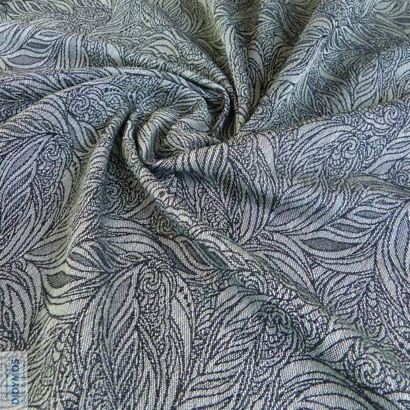 Anthracite Vitalis tussah silk Woven Wrap by Didymos - Woven WrapLittle Zen One
