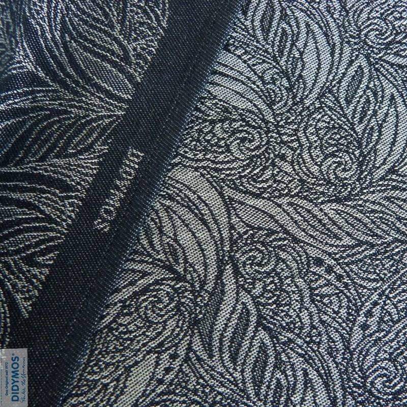 Anthracite Vitalis tussah silk Woven Wrap by Didymos - Woven WrapLittle Zen One