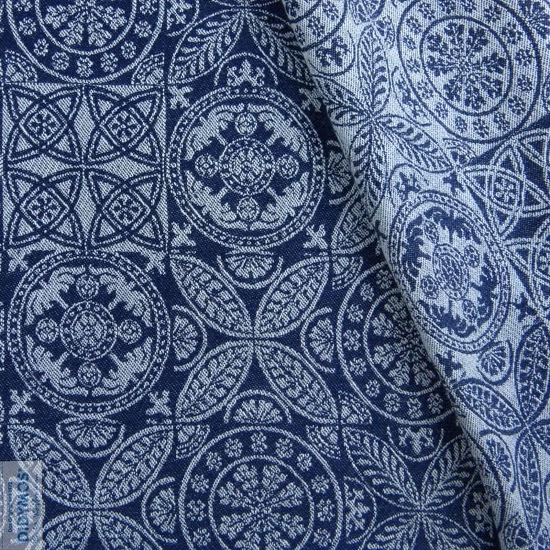 Azulejo linen Woven Wrap by Didymos - Woven WrapLittle Zen One4048554704148