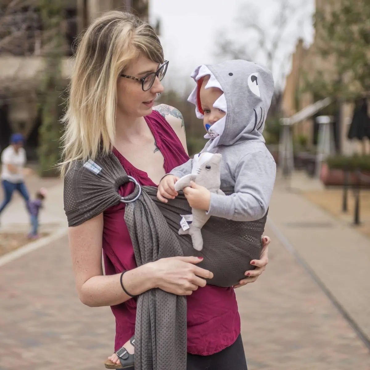 Baby Shark Water Ring Sling by Beachfront Babywater Carrier