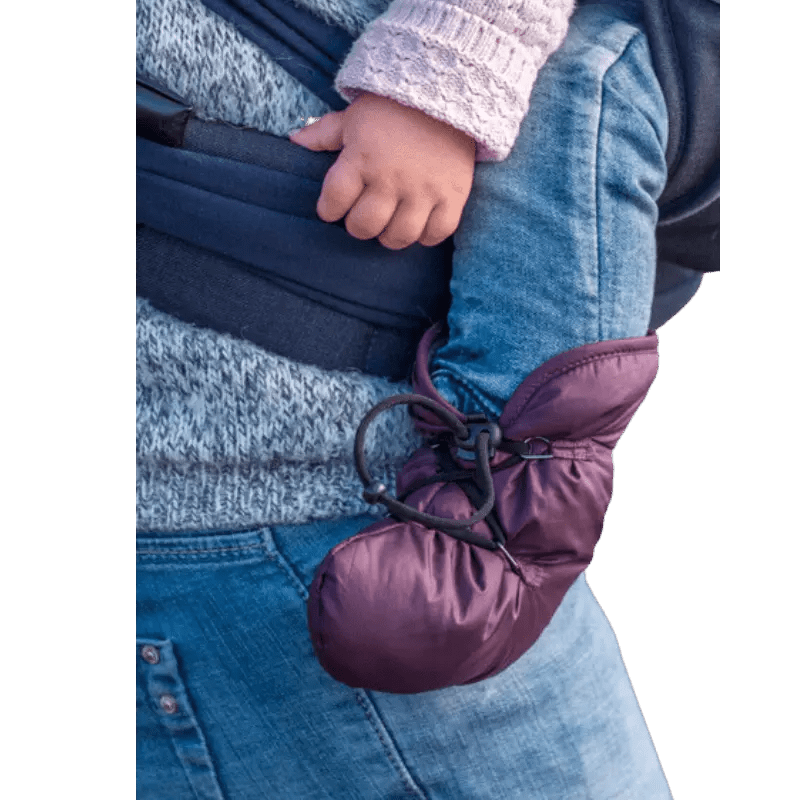 Babywearing Booties - Quilted Berry - Baby Carrier AccessoriesLittle Zen One4251054512261