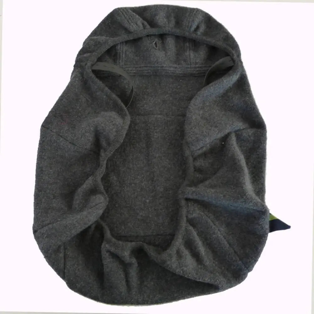Babywearing Cover Babydos Boiled Wool Anthracite Grey Babywearing Outerwear