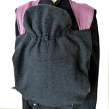 Babywearing Cover Babydos Boiled Wool Anthracite Grey Babywearing Outerwear