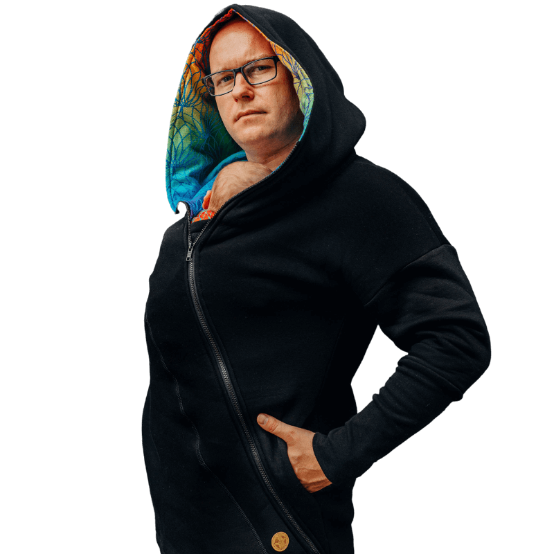 Babywearing Hoodie Rainbow Lotus by LennyLamb Little Zen One