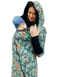 Babywearing Hoodie Tropical Garden
