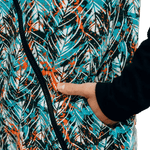 Babywearing Hoodie Tropical Garden