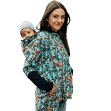 Babywearing Hoodie Tropical Garden