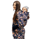 Babywearing Hoodie Vintage Flowers