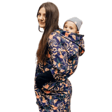 Babywearing Hoodie Vintage Flowers