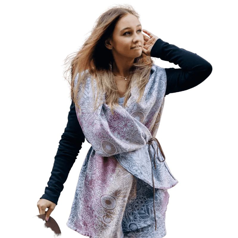 Babywearing Long Cardigan Wild Wine