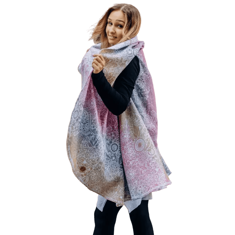 Babywearing Long Cardigan Wild Wine