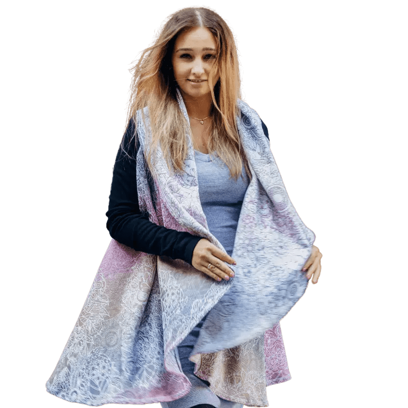 Babywearing Long Cardigan Wild Wine
