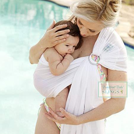 Beachfront Baby Water Ring Sling White Wave-Water Carrier-Beachfront Baby-canada and usa-Little Zen One-3