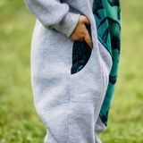 Bear Romper Jurassic Park grey by LennyLamb - Baby Carrier AccessoriesLittle Zen One