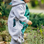 Bear Romper Jurassic Park grey by LennyLamb - Baby Carrier AccessoriesLittle Zen One16539472