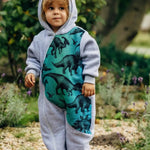 Bear Romper Jurassic Park grey by LennyLamb - Baby Carrier AccessoriesLittle Zen One16539472