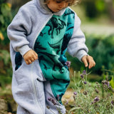 Bear Romper Jurassic Park grey by LennyLamb - Baby Carrier AccessoriesLittle Zen One16539472